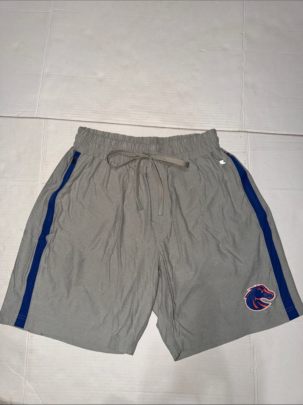Colosseum Gray Athletic Shorts Boise State Broncos Men’s Shorts